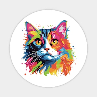 Cute cat pop art Magnet